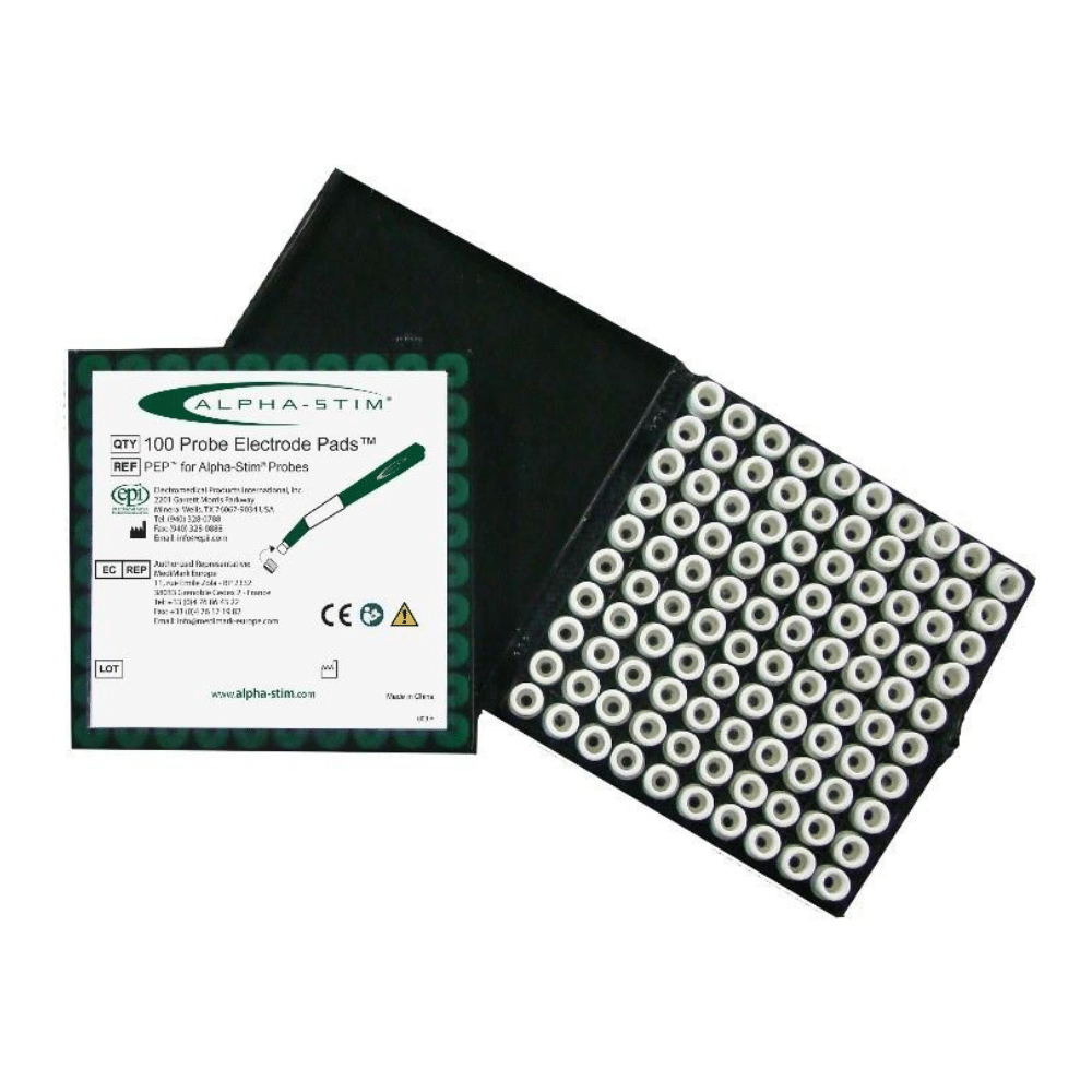 Conventie vervorming Zee Box of 100 Probe Electrode Pads - Alpha-Stim