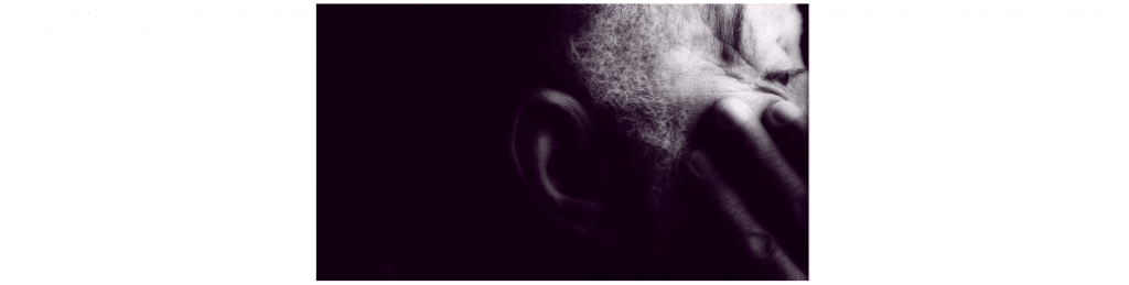 The side of a man's face
