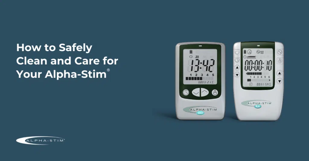 how to safely clean your alpha-stim device