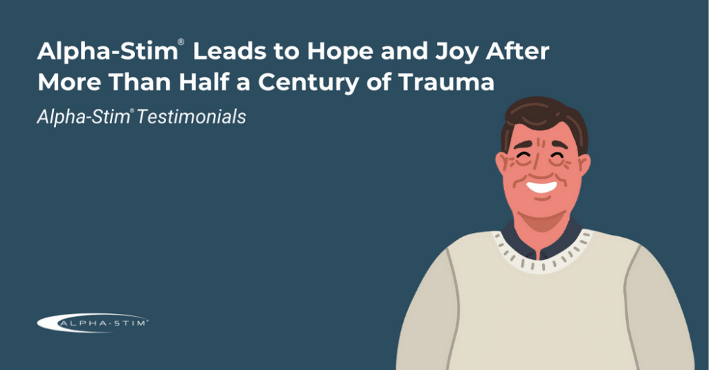 Man relieves mental health issues with Alpha-Stim