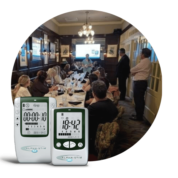 HCP dinners about Alpha-Stim