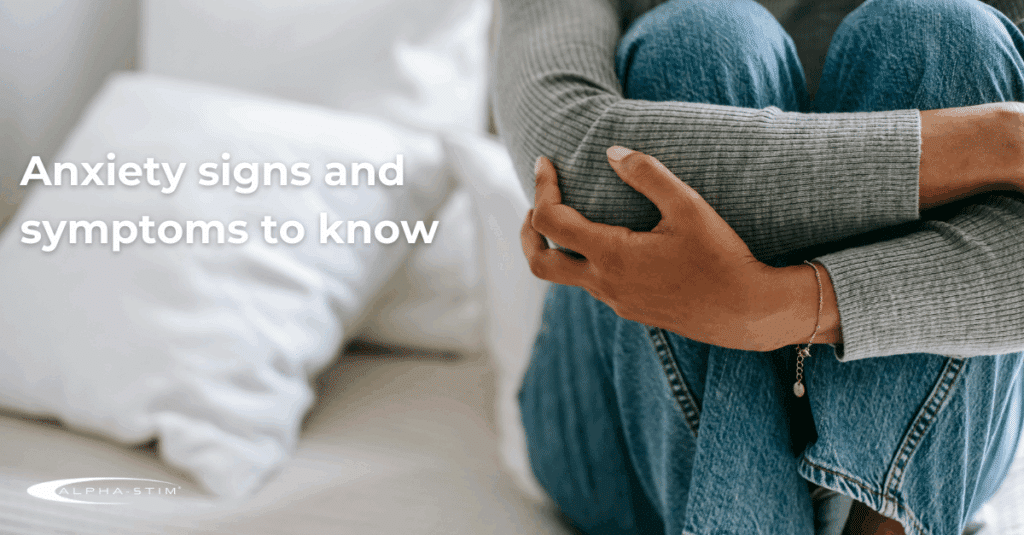 signs and symptoms of anxiety
