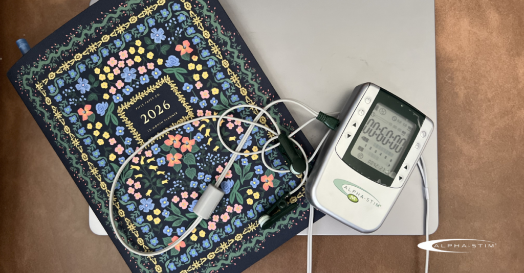 using alpha-stim to calm down workplace anxiety